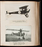 Two scrapbooks of aviation photographs and clippings