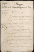 Manuscript Document, signed by Napoleon with his initials