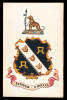 Original painted coat of arms by an unknown artist