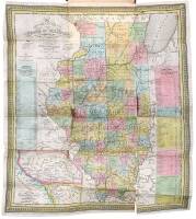 The Tourist's Pocket Map of the State of Illinois Exhibiting its Internal Improvements, Road Distances, &c.