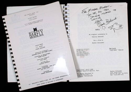 Barfly &ndash; screenplay proof & production notes booklet