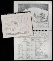 The Official Charles Bukowski 1985 Calender - 2 different issues