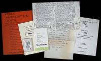 Lot of 17 miscellaneous Bukowski ephemera items, etc.