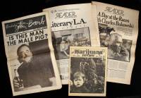 Lot of 12 Bukowski related newsprint publications