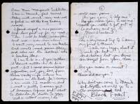 Autograph letter signed by Gregory Corso to his German editor/translator, Marguerite Schlüter