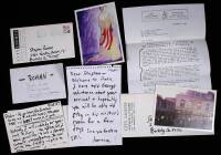 Lot of 3 letters and 3 postcards by Ferlinghetti to Stephen Ronan