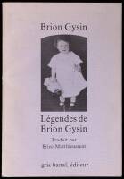 Légendes de Brion Gysin