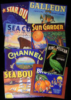 Lot of 55 Fruit & Vegetable Crate Labels