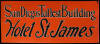 Hotel St. James Tin Advertising Sign