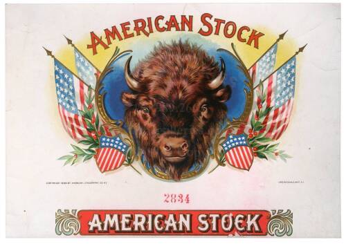 American Stock Inner Cigar Box Label