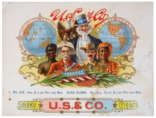 U.S. & Co. Inner Cigar Box Label
