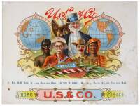 U.S. & Co. Inner Cigar Box Label