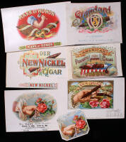 Lot of 7 Tobacco Related Cigar Box Labels