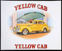 Yellow Cab Inner Cigar Box Label