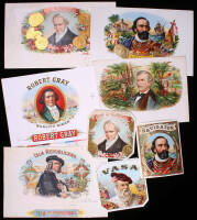 Lot of 8 Explorers Inners & Outers Cigar Box Labels