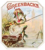 Greenbacks Outer Cigar Box Label