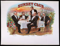 Sunset Club Inner Cigar Box Label