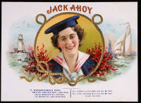 Jack Ahoy Inner Cigar Box Label