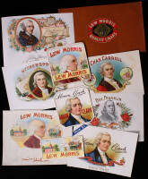 Lot of 10 Declaration of Independence Signers Cigar Box Labels