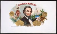 Lincoln Bouquet Inner Cigar Box Label