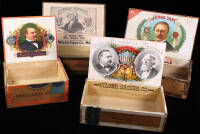 Lot of 4 U.S. Presidential Cigar Boxes