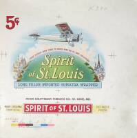 Spirit Of St. Louis Cigar Box Label Progressive Proof Book