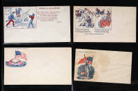 Lot of 29 Patriotic & Political Civil War Envelopes