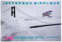 Jefferson Airplane Autographed Bill Graham Concert Poster