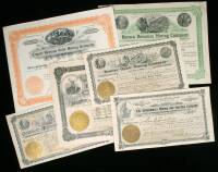 Lot of 12 Nevada Mining Stock Certificates From Goldfield, Tonopah, Ramsey & Winnemucca