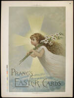 Prang's Easter Cards Advertising Poster With Cherub