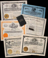 Lot of 8 Tennessee Stock Certificates Including Dinstuhl's Fine Candies