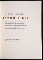 Manifesto: Type Design in Relation to Language and to the Art of the Punch Cutter
