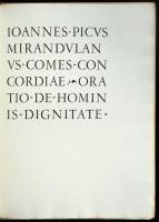 Comes Concordiae Oration de Hominis Dignitate
