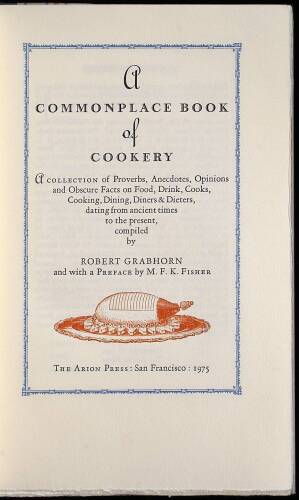 A Commonplace Book of Cookery