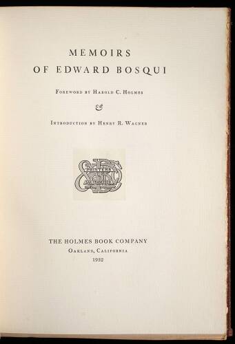 Memoirs of Edward Bosqui.