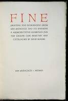 Fine Printing and Bookbinding from San Francisco and its Environs: A Representative Exhibition for the Grolier Club