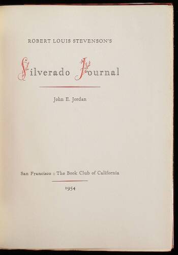 Silverado Journal