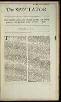 An Original Issue of "The Spectator" together with the Story of the Famous English Periodical and of its Founders, Joseph Addison & Richard Steele