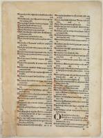 ...the highest form of flattery.... With a leaf from the 1497 edition of the pirated Nuremberg Chronicle printed at Augsburg