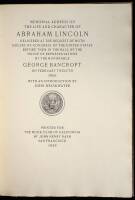 Memorial Address on the Life and Character of Abraham Lincoln, Delivered...on February Twelfth, 1866