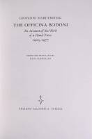 The Officina Bodoni: An Account of the Work of a Hand Press, 1923-1977