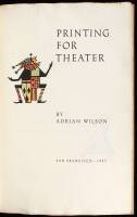 Printing for Theater