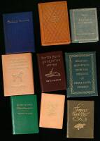 Lot of 9 miniature volumes of literary nature, published by Achille J. St. Onge