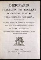 Dizionario Italiano, Ed Inglese [&] An English and Italian Dictionary