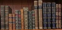 Lot of 12 titles in leather bindings