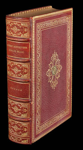 The Albert Schweitzer Jubilee Book - "Royal Deluxe" edition, signed by Schweitzer and finely bound