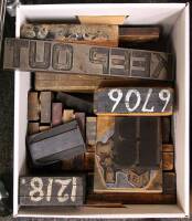 Wood Print Blocks, etc. - approximately 22