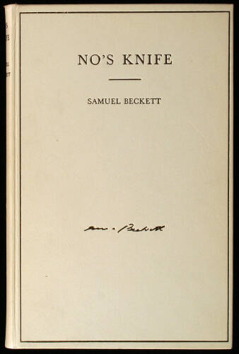 No’s Knife: Collected Shorter Prose, 1945-66