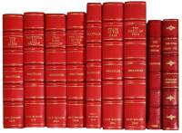 Lot of 9 first edition titles bound in leather