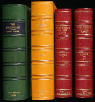Lot of 3 first editions in 4 volumes bound in leather